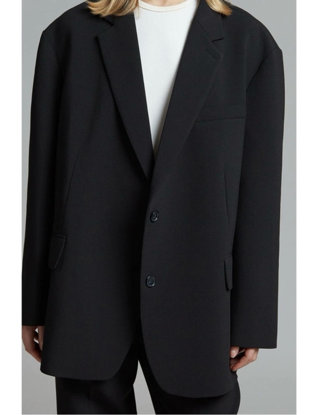 The Frankie Shop Bea Oversized Blazer Suit Jacket Brand